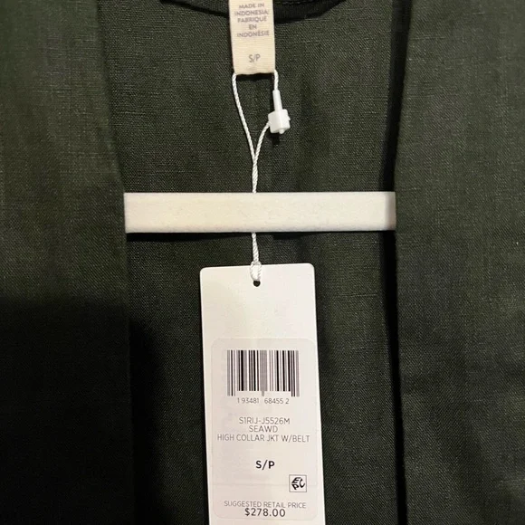 Eileen Fisher NWT open jacket linen szS - Picture 2 of 5